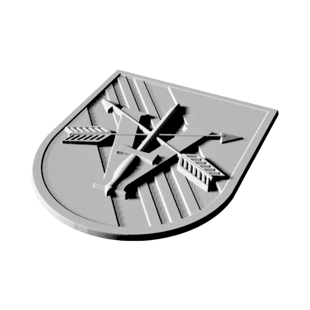 5th Special Forces Group Legion detail view, ready for 3D printing and CNC routing
