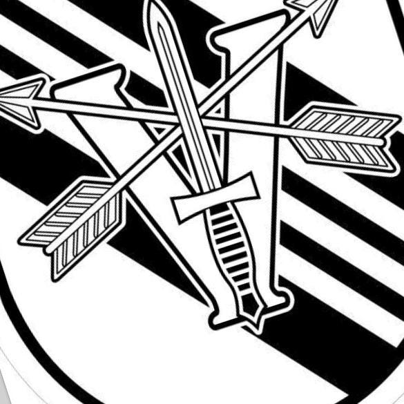 5th Special Forces Group (Legion) detail view, ready for laser cutting and CNC routing