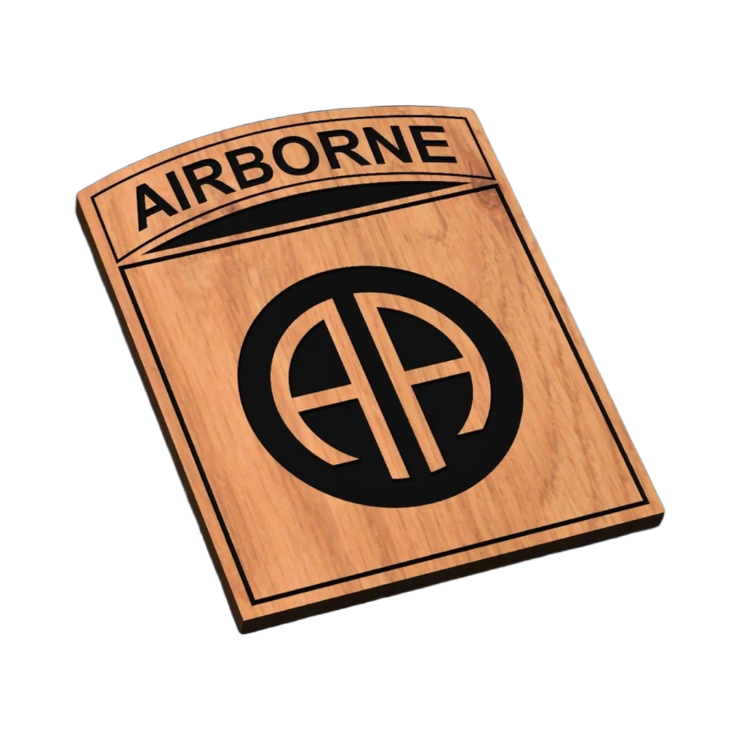 82nd Airborne Division SVG file for laser cutting and CNC routing, LightBurn and Vectric ready