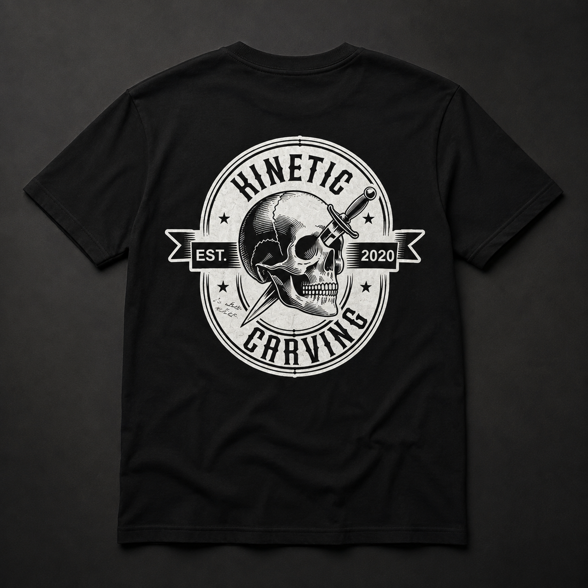Kinetic Carving Pierced Skull Shirt