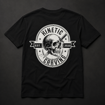 Kinetic Carving Pierced Skull Shirt