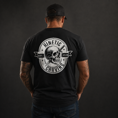 Kinetic Carving Pierced Skull Shirt