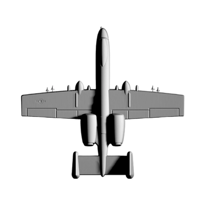 A-10 Warthog STL file for 3D printing and CNC routing, LightBurn and Vectric ready