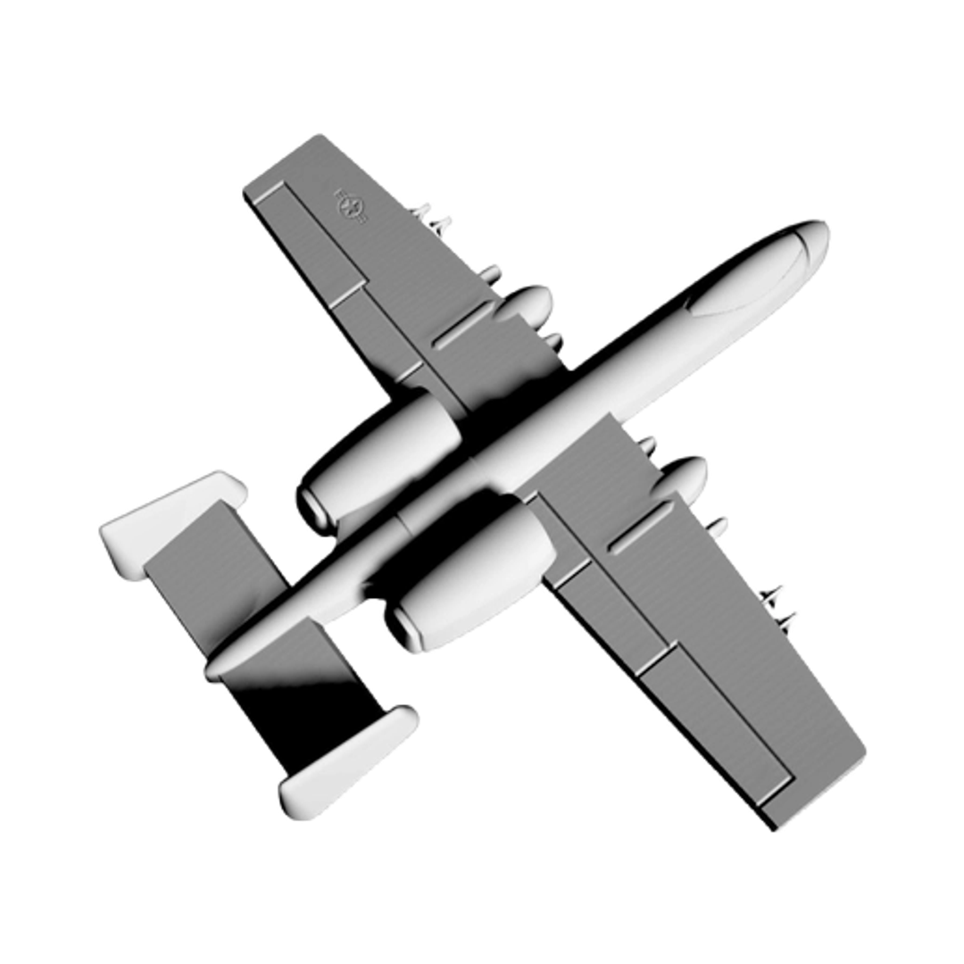 A-10 Warthog detail view, ready for 3D printing and CNC routing