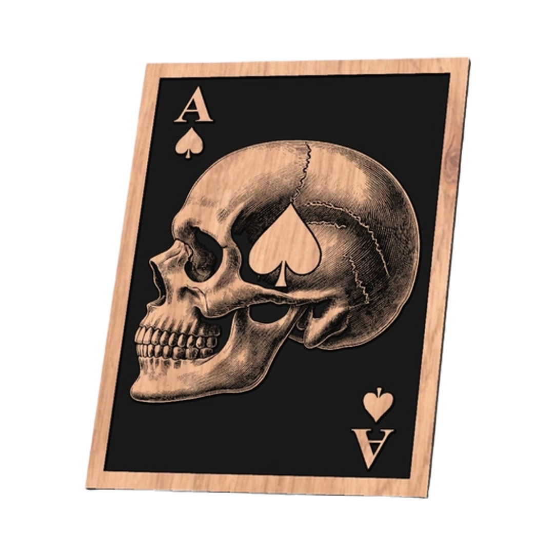 Ace of Spades Skull design preview, skulls & skeletons