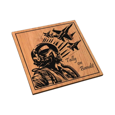 Air Force Fighter Pilot SVG file for laser cutting and CNC routing, LightBurn and Vectric ready