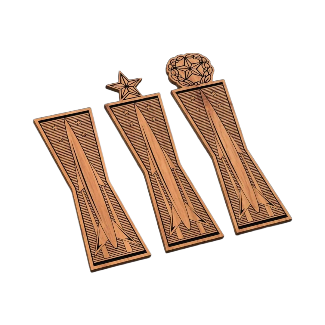 Air Force Missile Maintenance Badge Bundle SVG file for laser cutting and CNC routing, LightBurn and Vectric ready