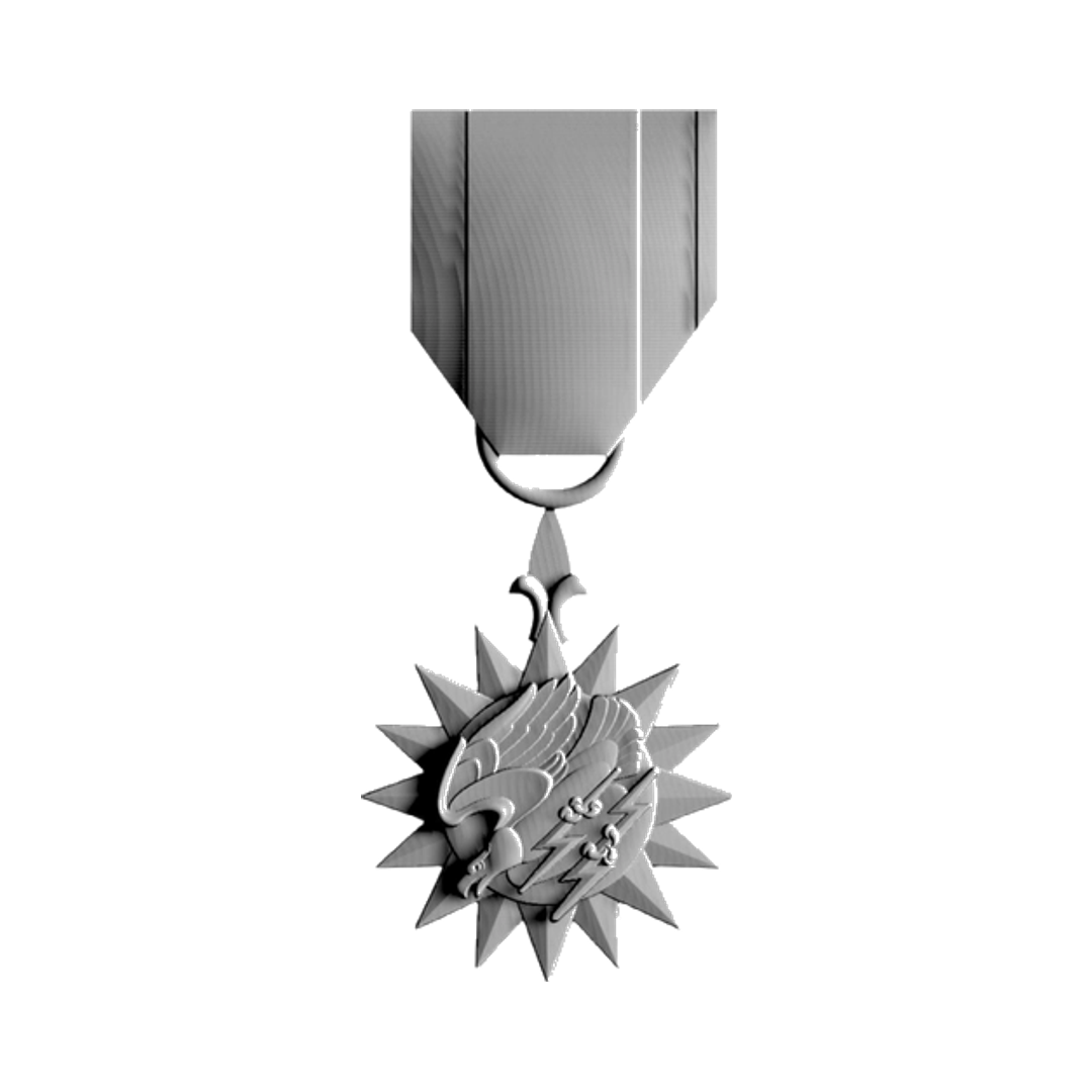 Military Air Medal STL file for 3D printing and CNC routing, LightBurn and Vectric ready