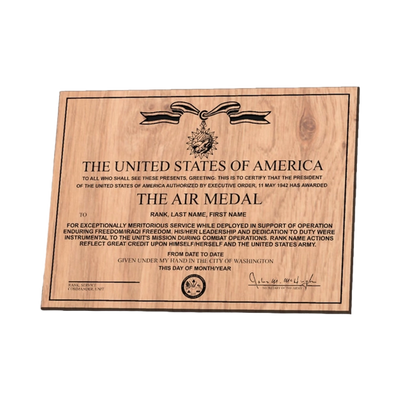 U.S. Military Air Medal design preview, medals & awards