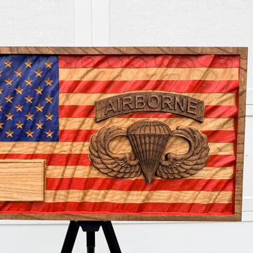 Airborne Wavy Flag STL file included with instant download