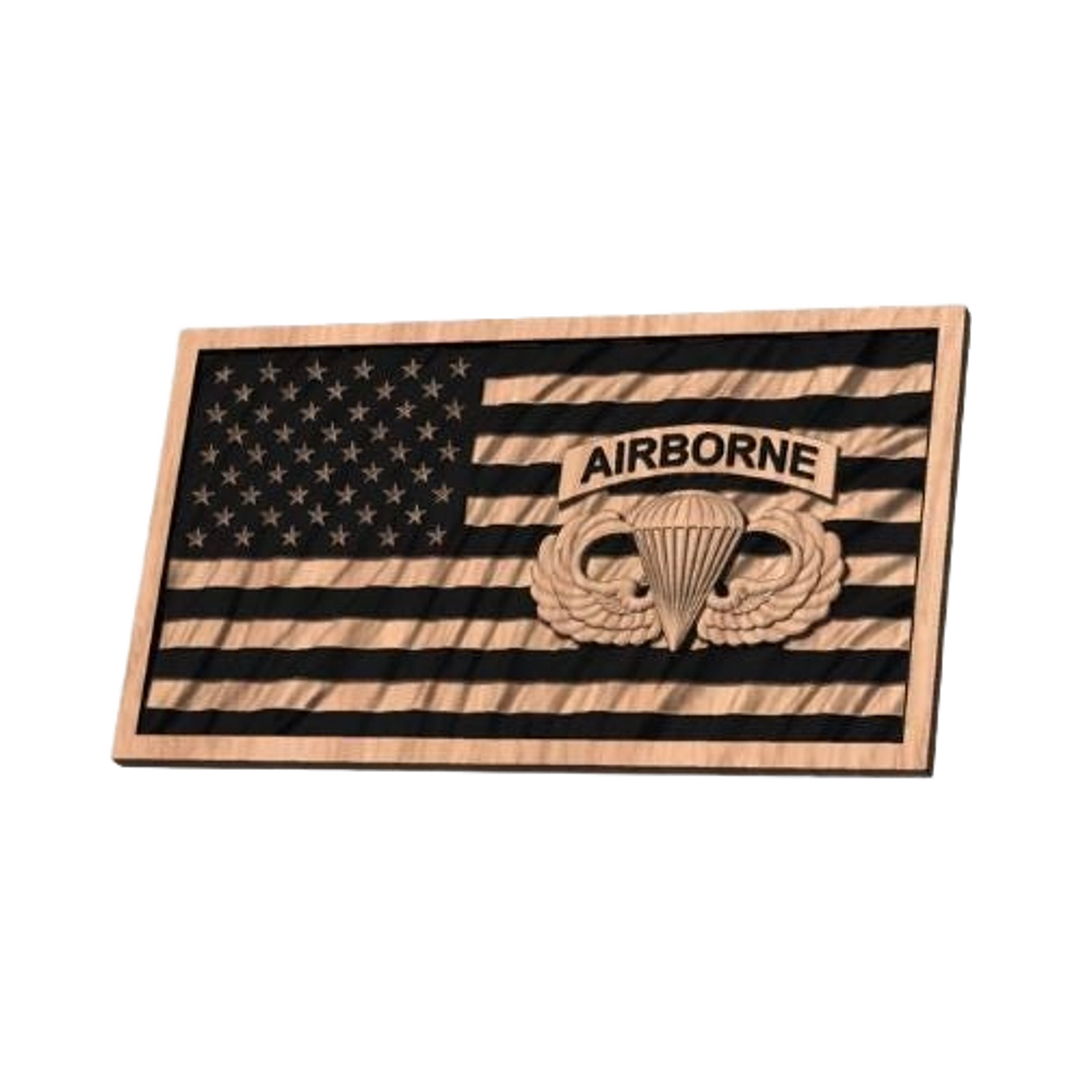 Airborne Wavy Flag design preview, army