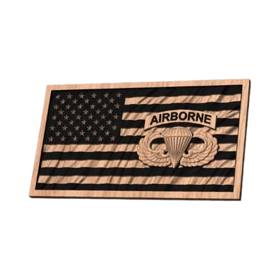 Airborne Wavy Flag design preview, army