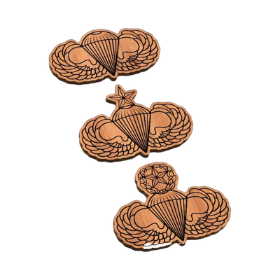 Airborne Wings SVG file for laser cutting and CNC routing, LightBurn and Vectric ready