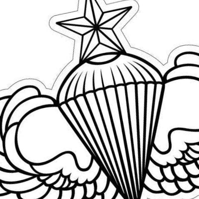 Airborne Wings SVG file included with instant download