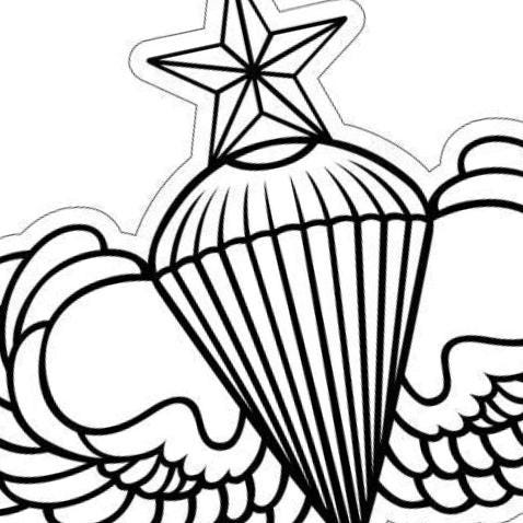Airborne Wings SVG file included with instant download