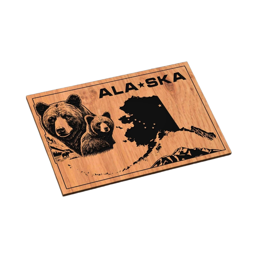 Alaska Brown Bear SVG file for laser cutting and CNC routing, LightBurn and Vectric ready
