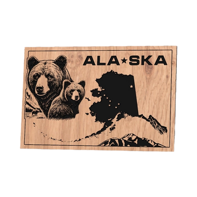 Alaska Brown Bear design preview, us states