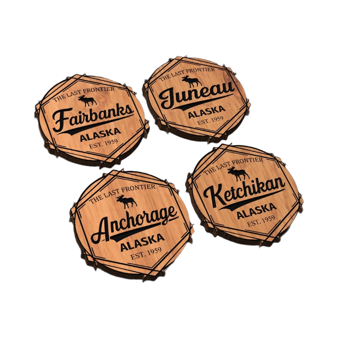 Alaska Design Bundle SVG file for laser cutting and CNC routing, LightBurn and Vectric ready