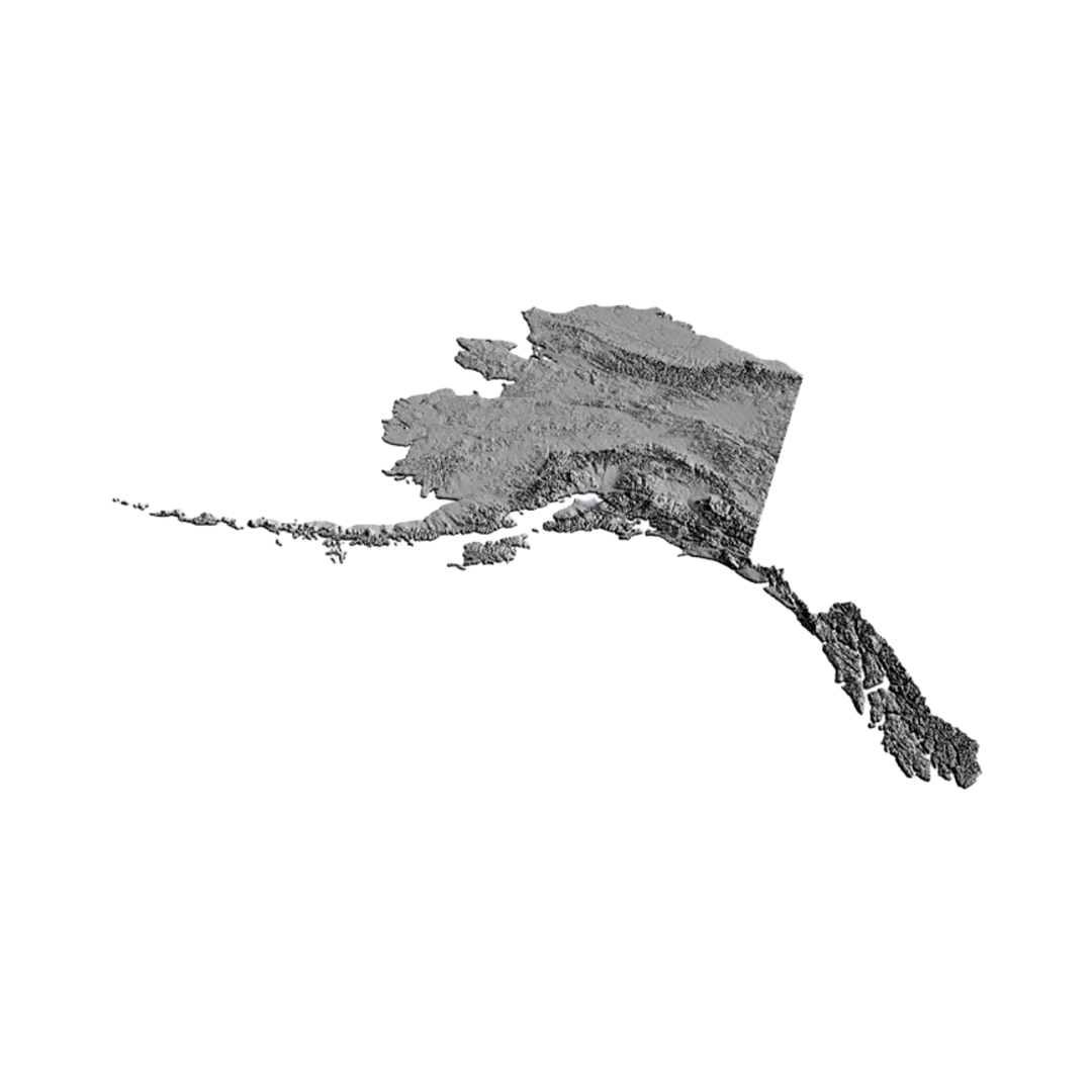 Alaska Terrain Map design preview, maps & terrain