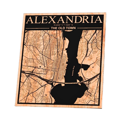 Alexandria Virginia City Map design preview, us states