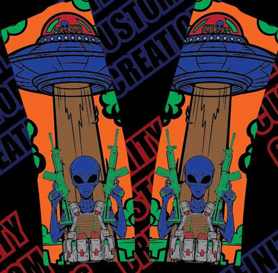 Armed Alien MAG Design SVG file for digital crafting, LightBurn and Vectric ready