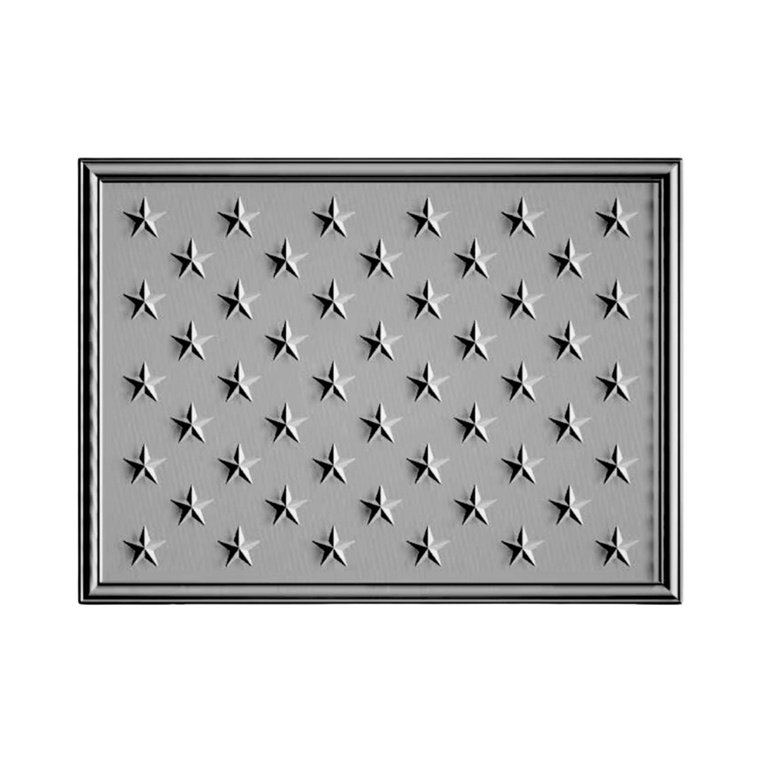 American Flag Union STL file for 3D printing and CNC routing, LightBurn and Vectric ready