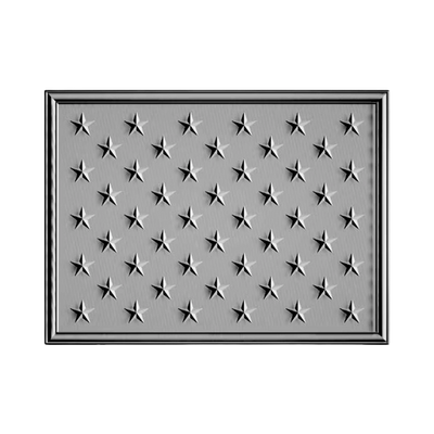 American Flag Union STL file for 3D printing and CNC routing, LightBurn and Vectric ready