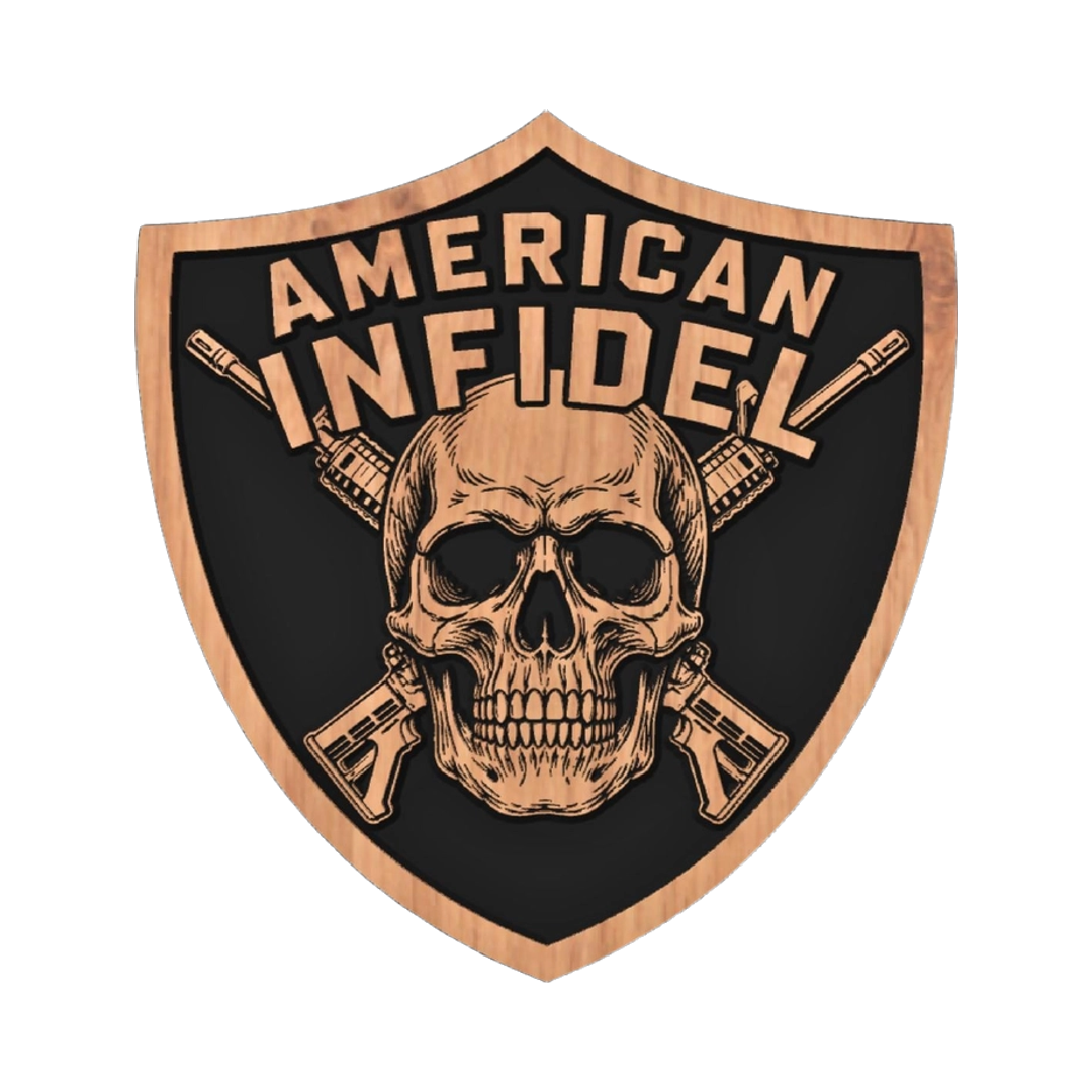 American Infidel Skull design preview, skulls & skeletons