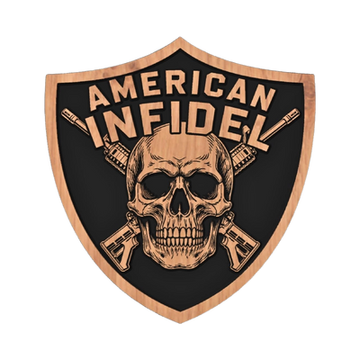 American Infidel Skull design preview, skulls & skeletons