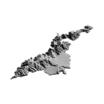 American Samoa Terrain Map design preview, us states