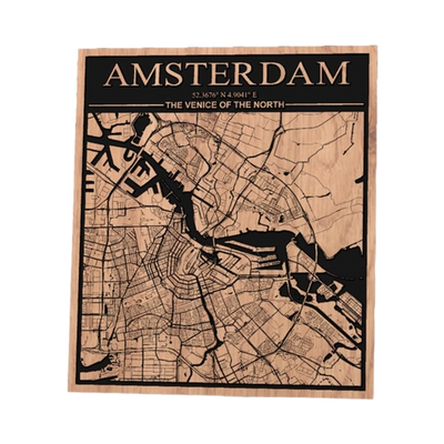 Amsterdam, Netherlands City Map design preview, countries & world