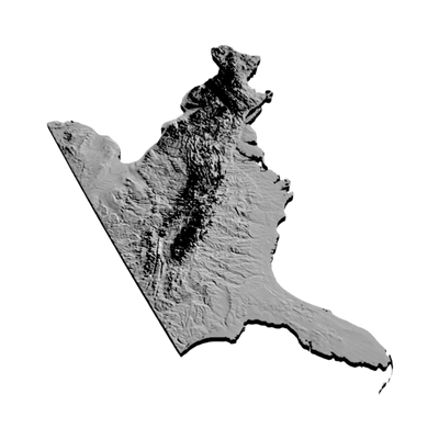 Appalachian Mountains Terrain Map design preview, national parks