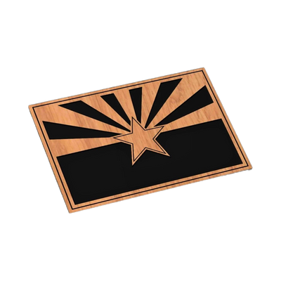 Arizona State Flag SVG file for laser cutting and CNC routing, LightBurn and Vectric ready