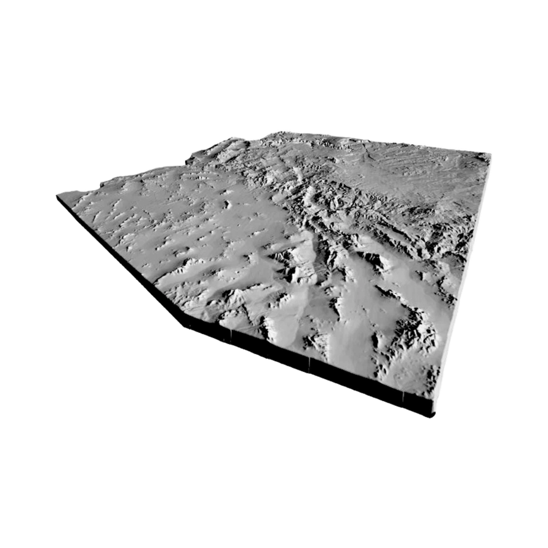 Arizona Terrain Map design preview, us states