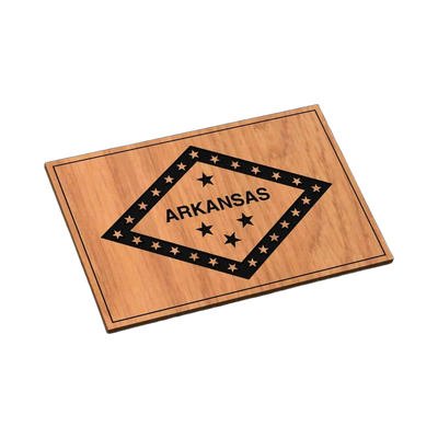 Arkansas State Flag SVG file for laser cutting and CNC routing, LightBurn and Vectric ready