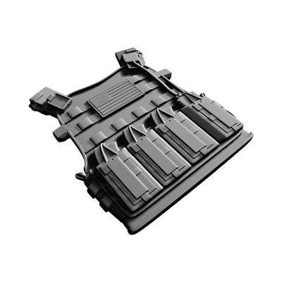 Armored Vest With U.S. Flag design preview, military & war