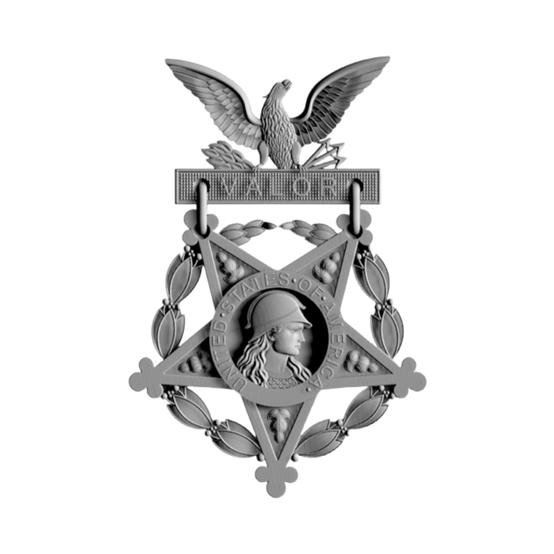 Army Medal of Honor STL file for 3D printing and CNC routing, LightBurn and Vectric ready