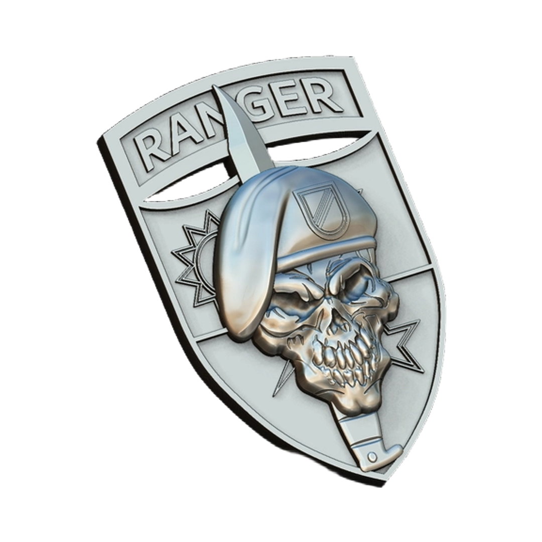 Army Ranger Skull design preview, patches, badges & insignia