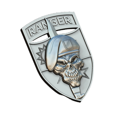 Army Ranger Skull design preview, patches, badges & insignia
