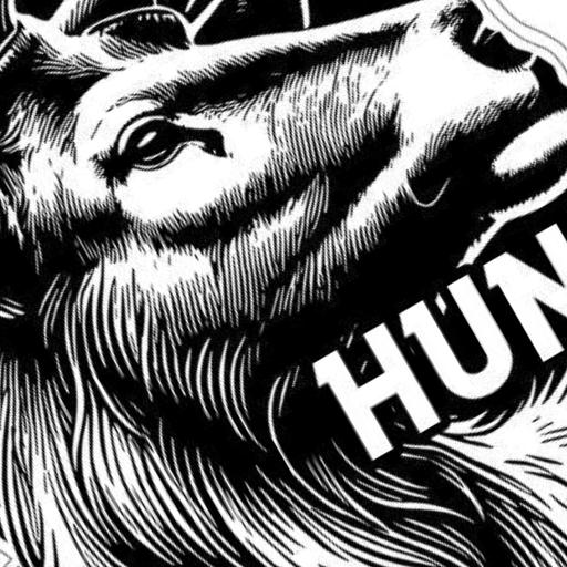 Arrowhead Elk Hunt detail view, ready for laser cutting and CNC routing