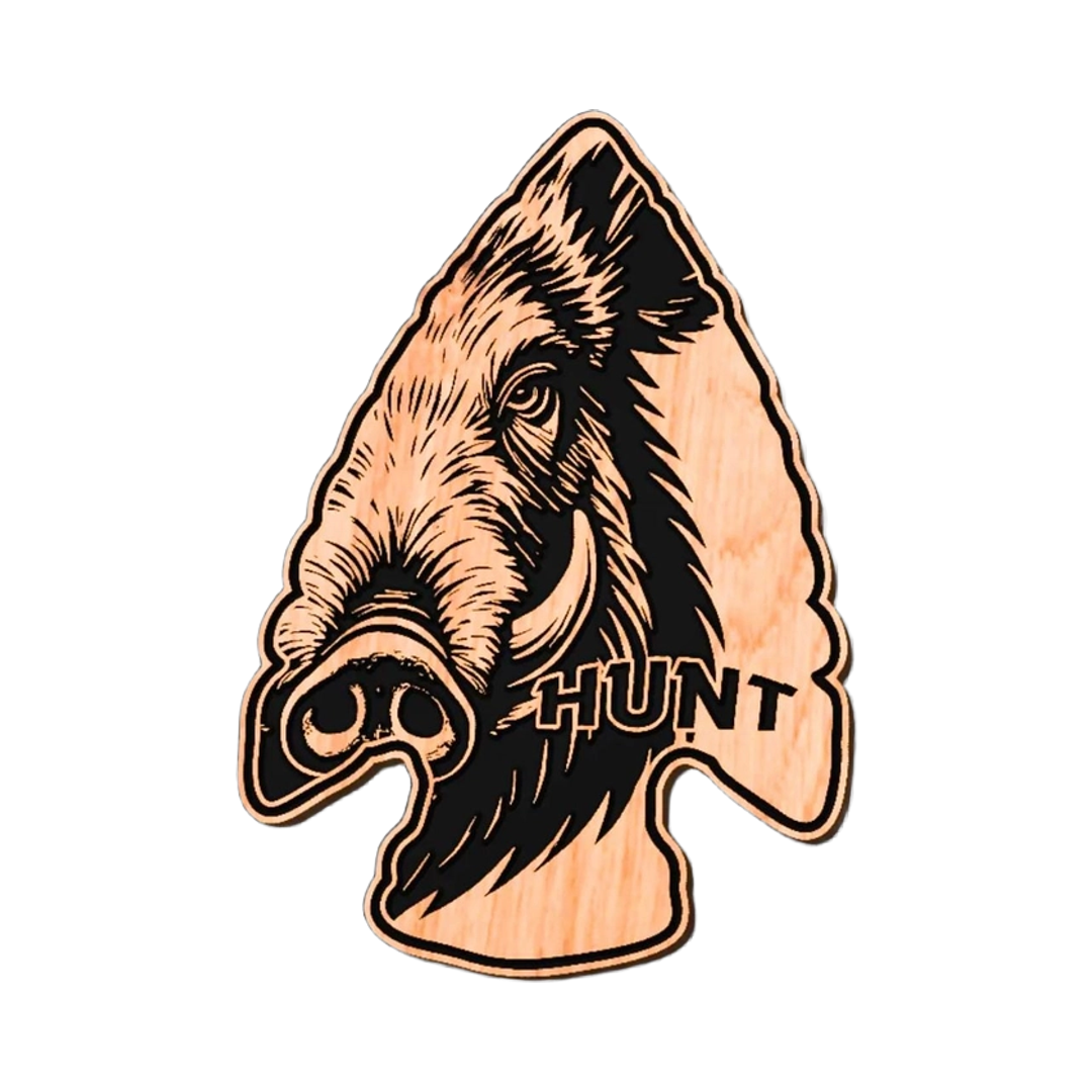 Hunting Arrowhead Wild Boar design preview, hunting, fishing & outdoors