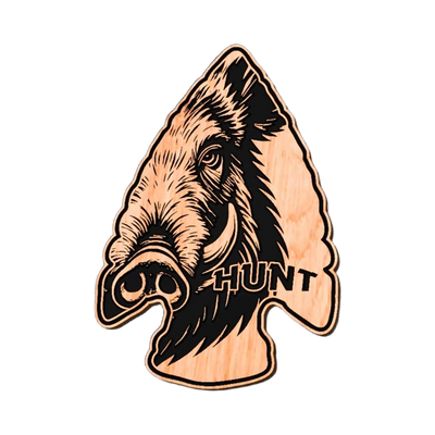 Hunting Arrowhead Wild Boar design preview, hunting, fishing & outdoors