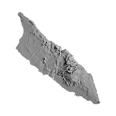 Aruba 3D STL file for 3D printing and CNC routing