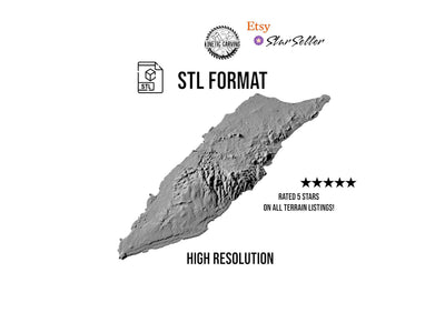 Aruba 3D STL file included with instant download