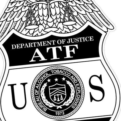Alcohol, Tobacco, Firearms (ATF) detail view, ready for laser cutting and CNC routing