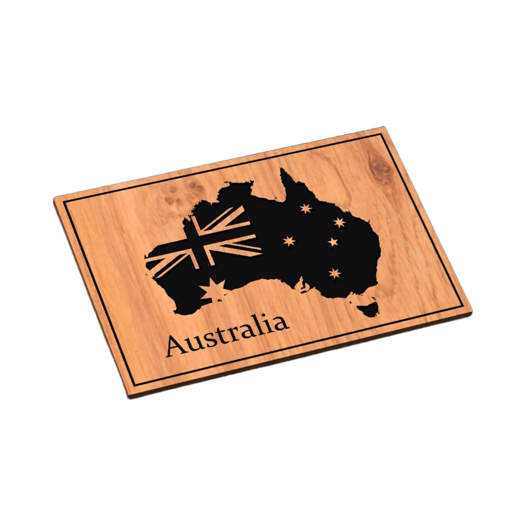 Australia Flag Map SVG file for laser cutting and CNC routing, LightBurn and Vectric ready