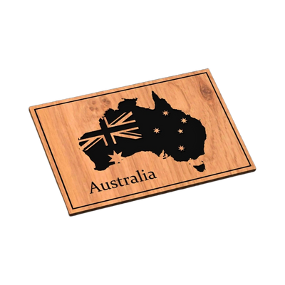 Australia Flag Map SVG file for laser cutting and CNC routing, LightBurn and Vectric ready