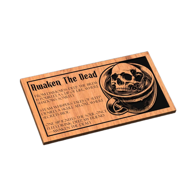 Awaken The Dead Sign SVG file for laser cutting and CNC routing, LightBurn and Vectric ready