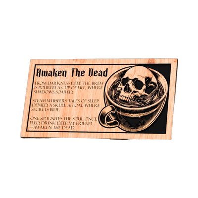 Awaken The Dead Sign design preview, skulls & skeletons