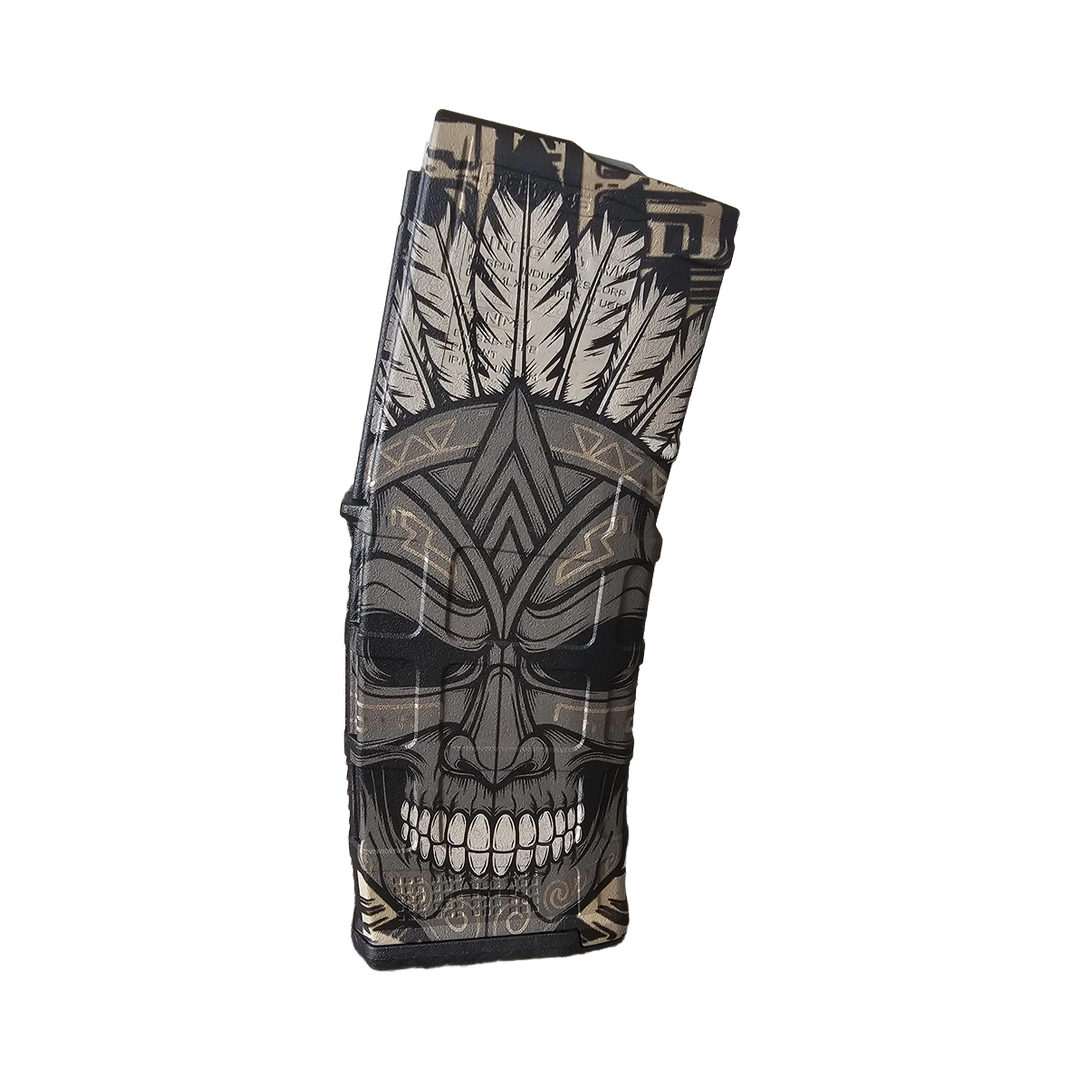 Aztec Skull MAG Digital Design design preview, skulls & skeletons